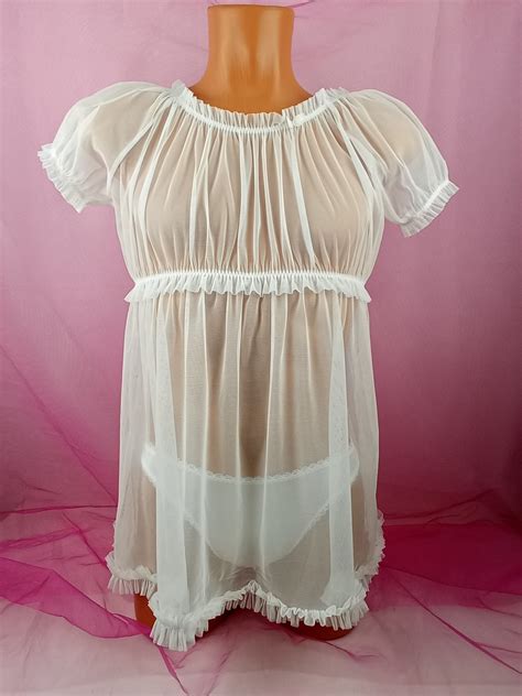 Sissy Lingerie For Men Gay Lingerie Mens Nightgown Femboy Lingerie Male Ling Underwear