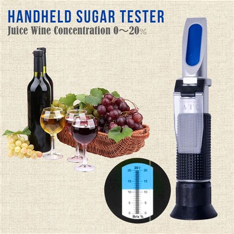 Handheld-Sugar-Tester-with-ATC-Refractometer-0-20-Brix-Alcohol-Wort ...