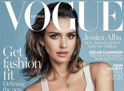 Jessica Alba Naturelle Et Captivante En Couverture De Vogue Australie