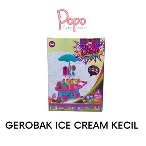 Jual Mainan Gerobak Es Krim Ice Cream Kecil Mini FREE BUBBLEWRAP