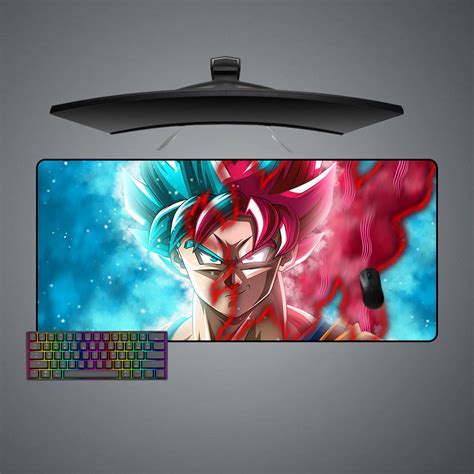 Dragon Ball God Goku Design M-XXL Size Gaming Mouse Pad, Computer Desk ...