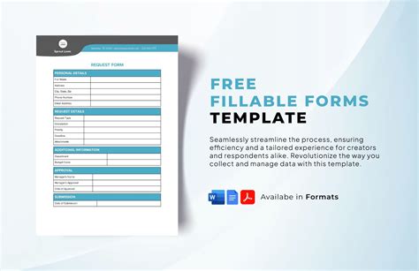 Free Fillable Forms Template - Download in Word, Google Docs, PDF ...