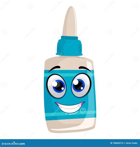 Glue Mascot Cartoon Vector 78660215