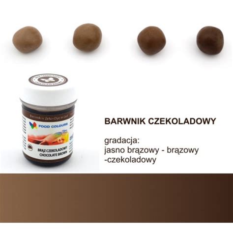 Food Colours Barwnik W Żelu Brąz Czekoladowy 35g