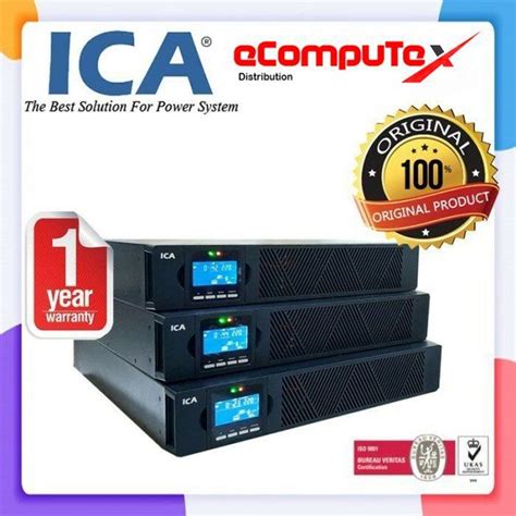 UPS ICA RN 2100C RN2100C 2000 VA 1800WATT RACKMOUNT SINEWAVE TKDN RESMI