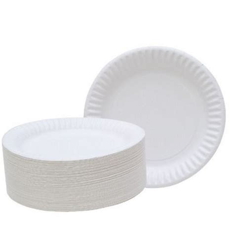 Inch Round Light Weight Plain Disposable Thermocol Plates