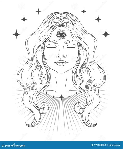 Spiritual Woman Stock Illustrations 24357 Spiritual Woman Stock