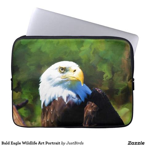 Bald Eagle Wildlife Art Portrait Laptop Sleeve | Wildlife art, Bald eagle, Wildlife