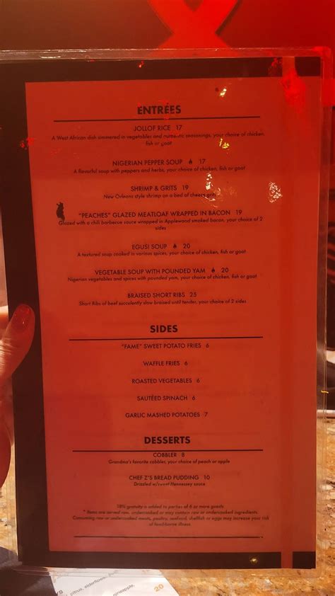 Menu At Piano Keys Restaurant And Lounge Brandywine