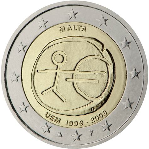 2 euro 2009 Malta Unia Gospodarcza i Walutowa Tomaszów Mazowiecki