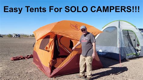 Quick Easy Set Up Tents For Senior Solo Campers Youtube