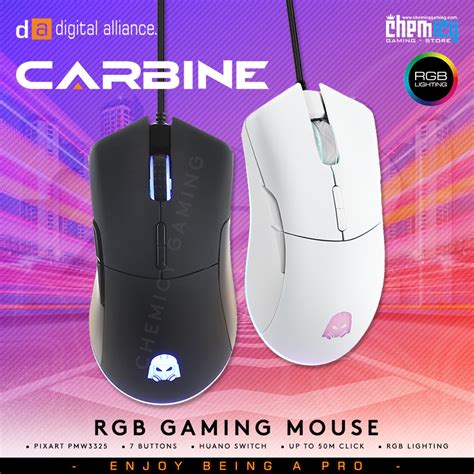 Digital Alliance Carbine Rgb Gaming Mouse Shopee Indonesia