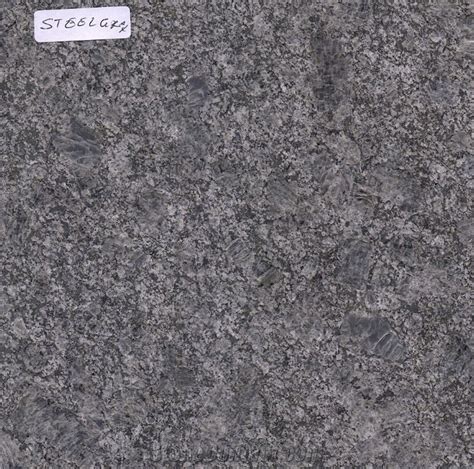 Steel Grey Granite Slabs And Tiles From India