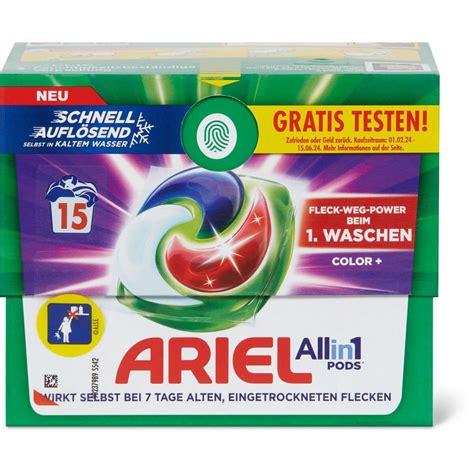 Ariel Color Waschmittelkapseln 15 Waschgänge Migros