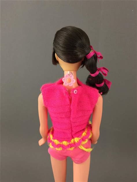 Lot Brunette Talking Barbie In Original Swimsuit