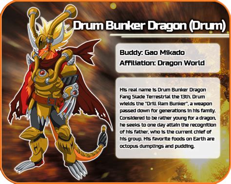 Future Card Buddyfight Drum Bunker Dragon