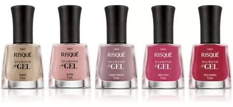 Kit Esmalte Diamond Gel Risque Cores Nude Rosa Ml MercadoLivre