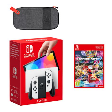 Nintendo Switch – OLED Model (White) Mario Kart 8 Deluxe Pack - My ...