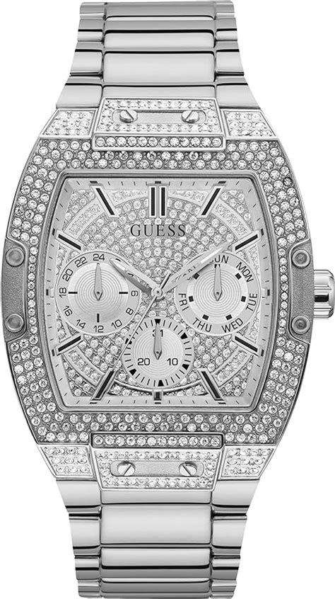 Guess Reloj Casual Tonneau Diamond De Mm Para Hombre Tono