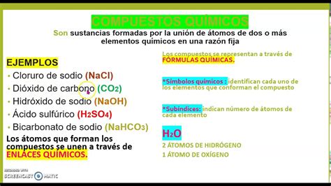 Descubriendo los compuestos definición y ejemplos