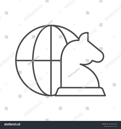 Globalization Strategy Vector Pixel Perfect Illustrator Stock Vector
