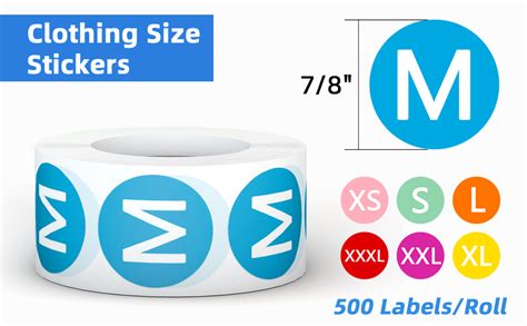 Amazon Printholic Pcs Clothing Size Stickers Labels