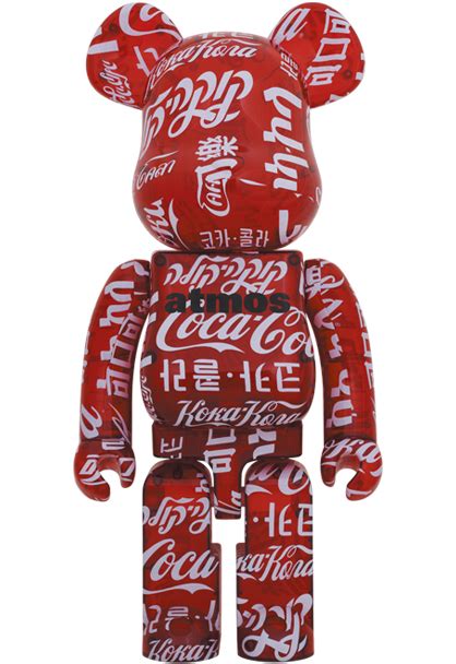 MEDICOM TOY BE RBRICK Atmos Coca Cola CLEAR RED 1000