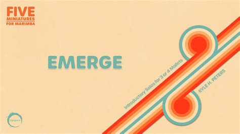 Emerge From Five Miniatures For Marimba Kyle H Peters Solo