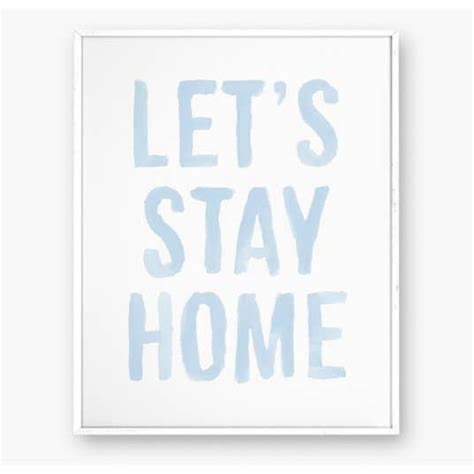 Stay Home Art Print | ginger-p-designs