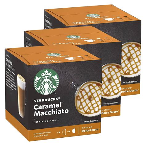 Nescaf Dolce Gusto Starbucks Caramel Macchiato 3er Set Latte