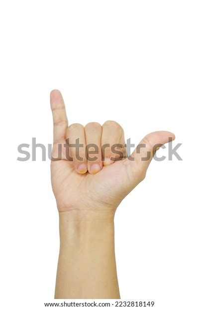 Y Hand Sign Language Alphabet Isolated Stock Photo 2232818149 ...