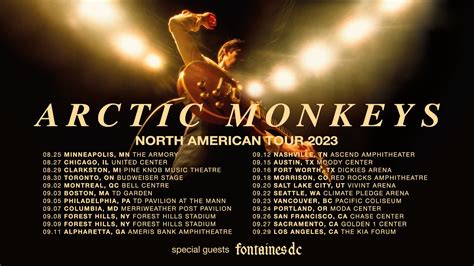 Arctic Monkeys 2024 Us Tour Setlist - Emera Imojean