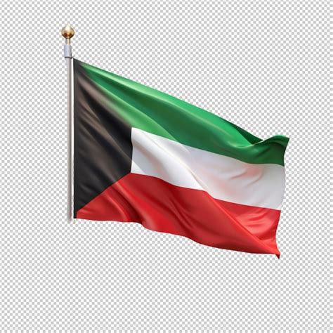 3d Realistic Flags Of United Arab Emirates On Steel Poles Isolated