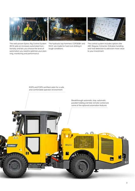 Epiroc Atlas Copco Simba S D Long Hole Production Drill Rig