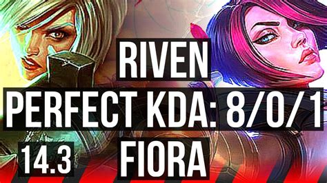 RIVEN Vs FIORA TOP 8 0 1 8 Solo Kills Rank 9 Riven Legendary