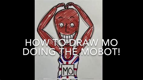 How To Draw Mo Farah Doing The Mobot Youtube