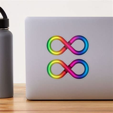 Neurodiversity rainbow infinity symbol transparent sticker medium – Artofit