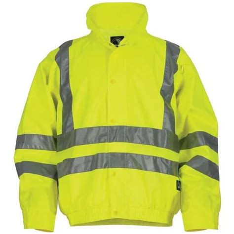 Full Sleeves Polyester Construction Safety Jackets Size S XXL At Rs