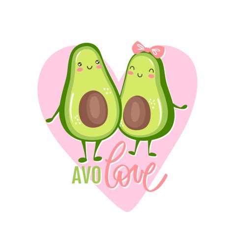 Cartoon Avocado Hug Illustrations Royalty Free Vector Graphics And Clip