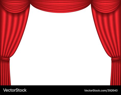 Red curtain Royalty Free Vector Image - VectorStock