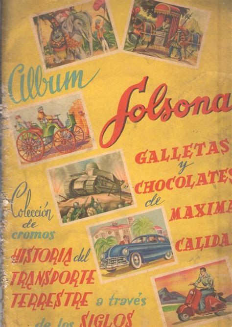 Album De Cromos Album Solsona Historia Del Transporte Terrestre A