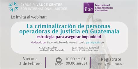 Seminario Virtual La Criminalizaci N De Personas Operadoras De