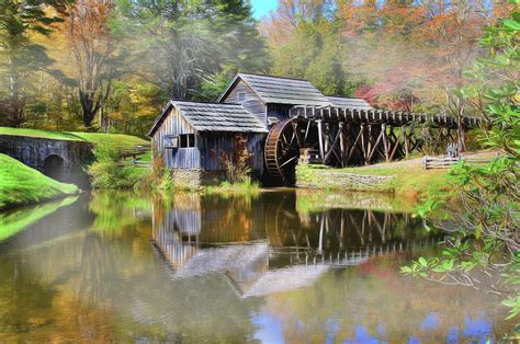 Mabry Grist Mill Digital Art By Sharon Batdorf Fine Art America