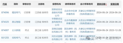 两家受理两家终止，北交所稳步迎来ipo申报潮公司智能辅导