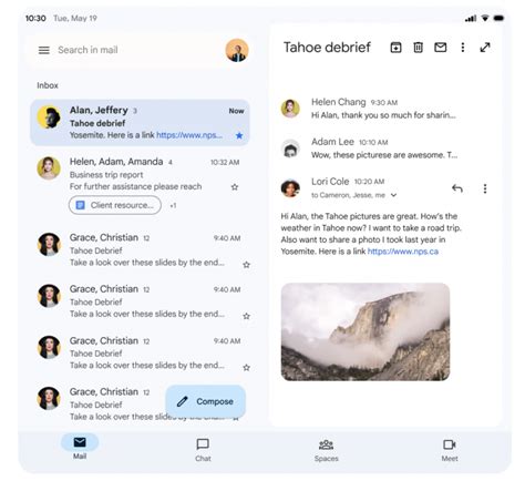 gmail  optimized interface  foldable phones  galaxy  fold