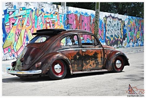 Oval Window Factory Ragtop Vw Beetle Custom Rat Rod Volkswagen Bug