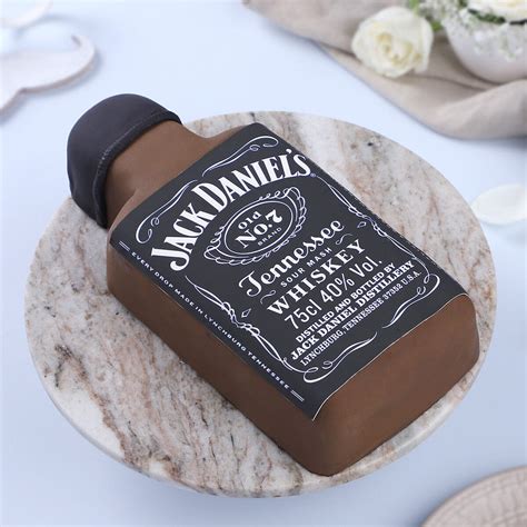 Buy Jack Daniels Whisky Bottle Cake With Delivery In Noida East And