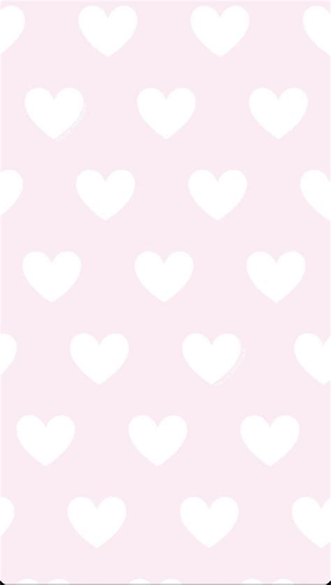 A Pink Background With White Hearts On It