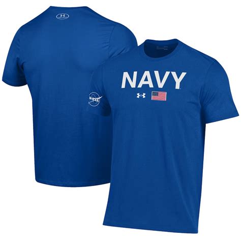 Mens Under Armour Royal Navy Midshipmen 2022 Special Games Nasa T Shirt