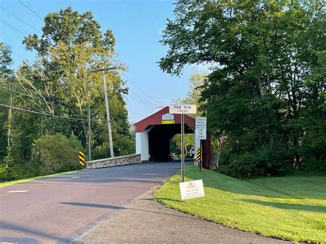 Pine Valley Covered Bridge In New Britain And Doylestown Pennsylvania